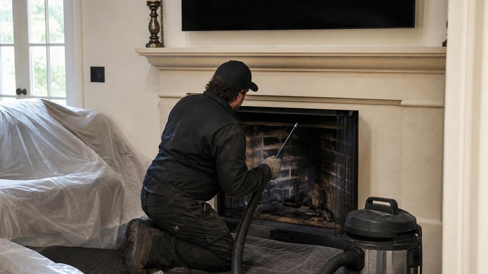 Practical chimney sweep & inspection in Encino
